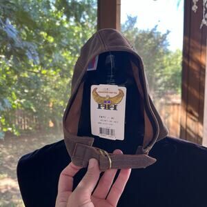 Henschel Hat Co. Men's Unlined Leather Helmet Hat Brown Size L/XL. NEW